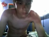 boy selfsucks cums in his mouth